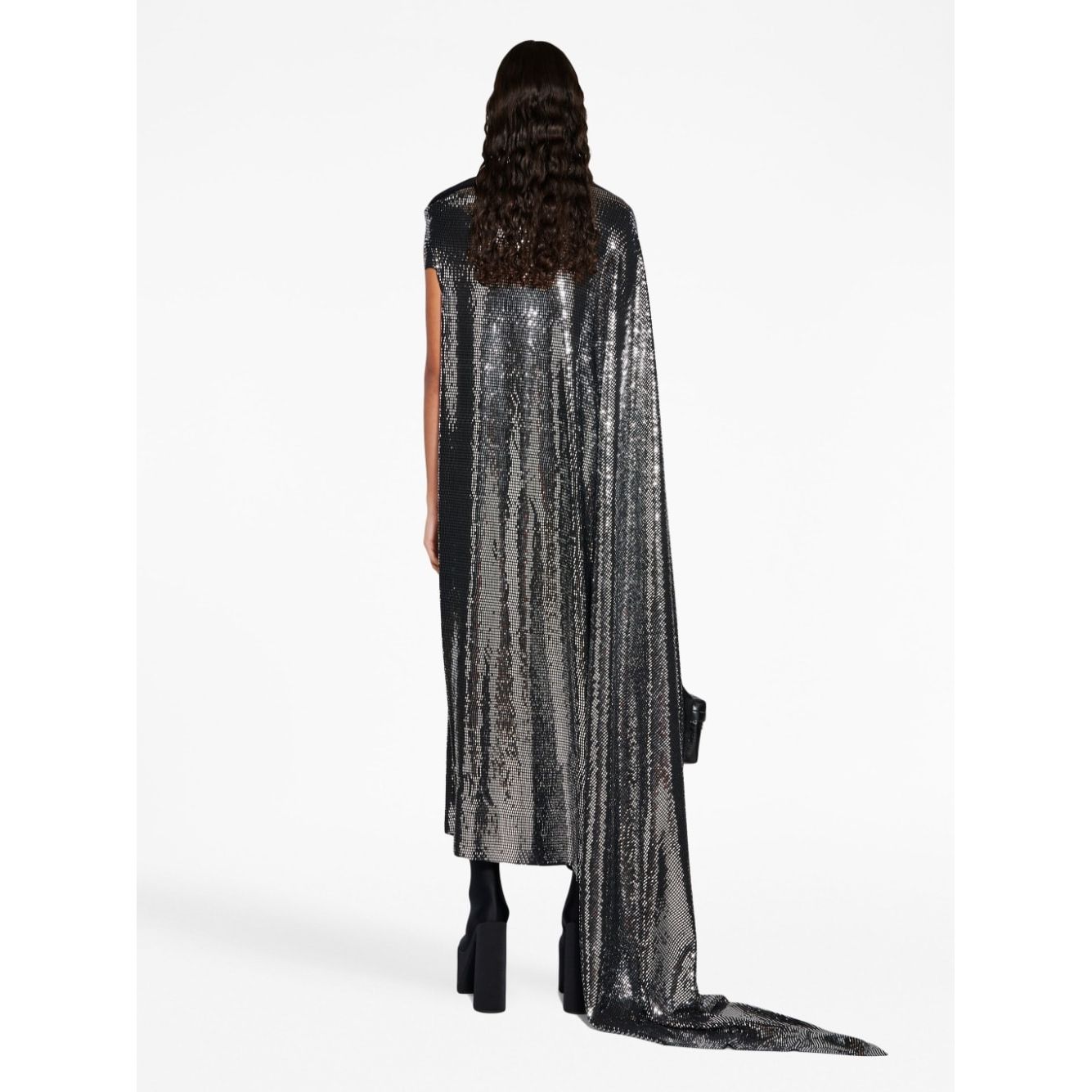 Balenciaga Metallic Effect Midi Dress