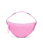 By Far Gib embossed crocodile-effect shoulder bag