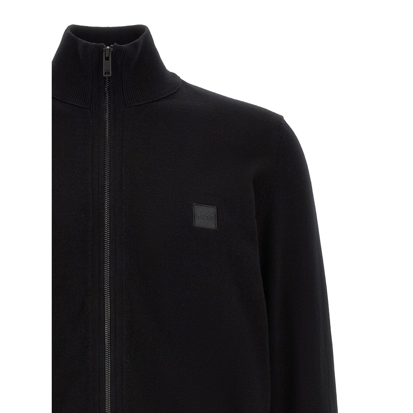 Hugo Boss Black Cotton Cardigan