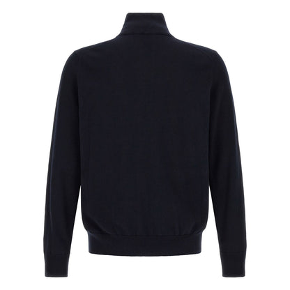 Hugo Boss Blue Cotton Cardigan