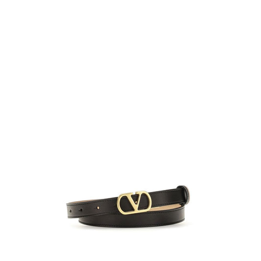 Valentino Garavani Black Lamb Ovis Aries Aries Regular Belt
