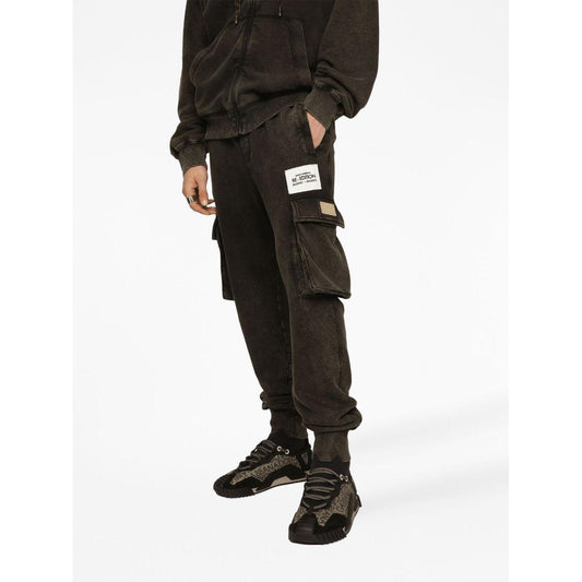 Dolce & Gabbana Tailored cargo with logo application GV6IHTG7JH6S9000