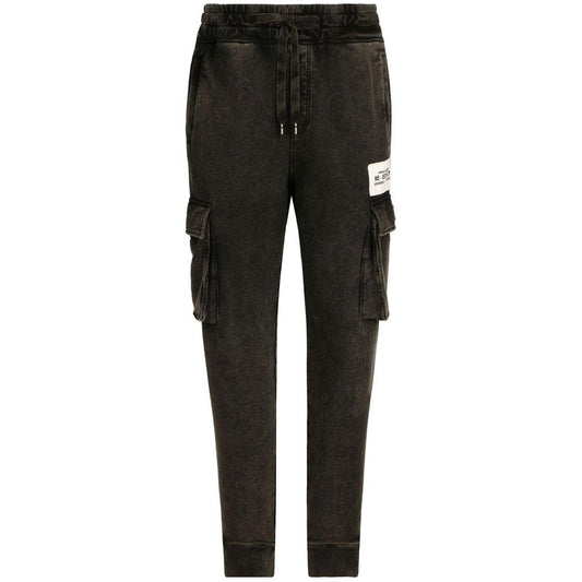 Dolce & Gabbana Tailored cargo with logo application GV6IHTG7JH6S9000