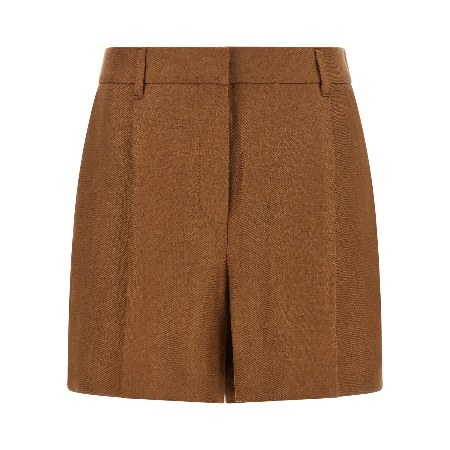 Brunello Cucinelli Brown Linen Bermuda Shorts