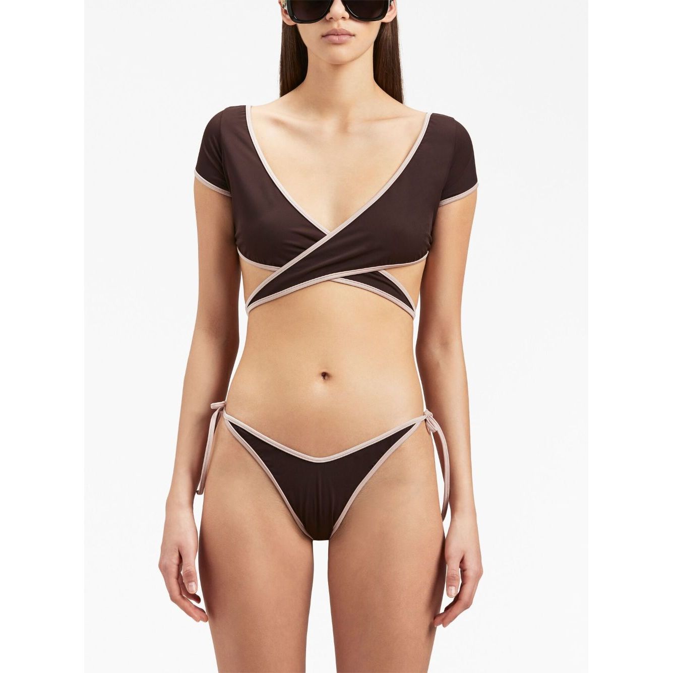 Palm Angels Sea clothing Brown Beachwear & underwear