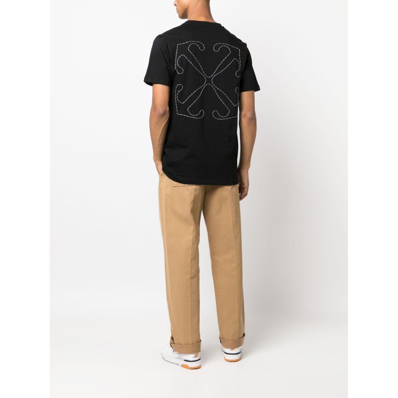 Off White Logo cotton t-shirt OMAA027F23JER0081001