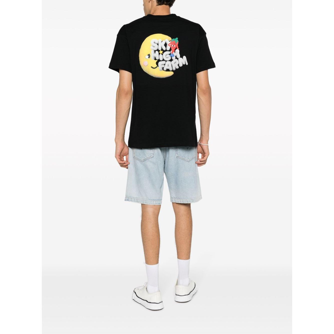 SKY HIGH FARM WORKWEAR T-shirts and Polos Black SHF04T031BLACK