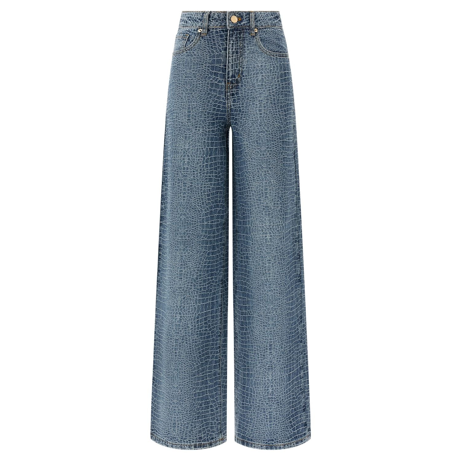 Self-Portrait Blue Cotton Jeans Denim