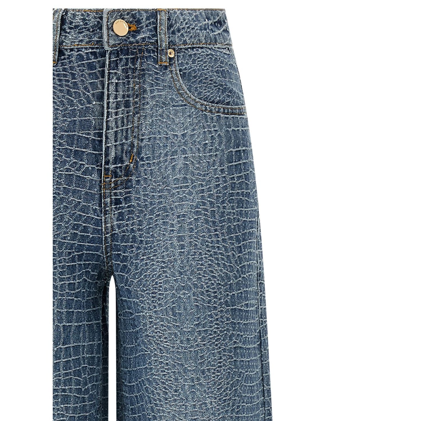 Self-Portrait Blue Cotton Jeans Denim