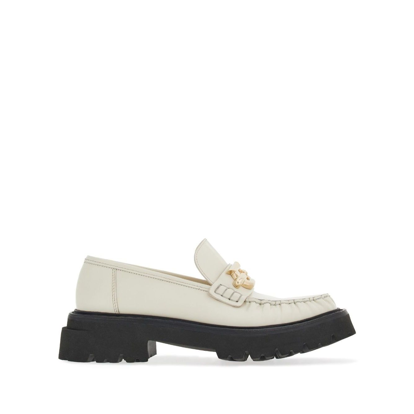 Ferragamo Gancini-plaque Leather Loafers