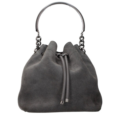Jimmy Choo Gray Leather Handbag