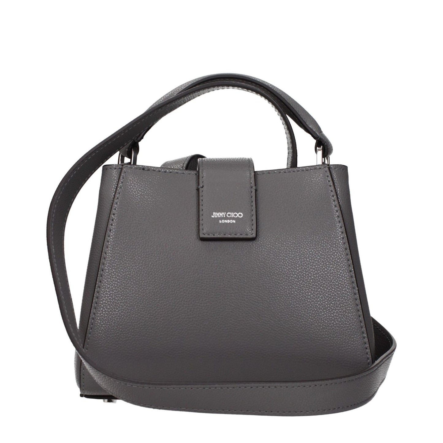 Jimmy Choo Gray Leather Handbag