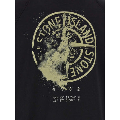 Stone Island Black Cotton Sweatshirt