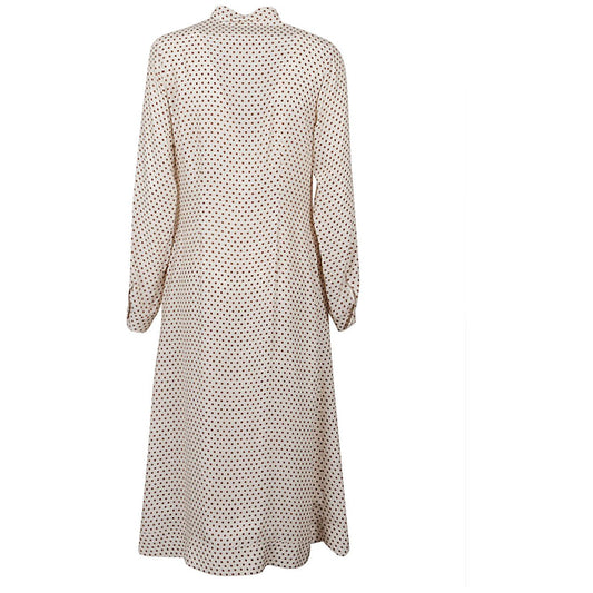 CRIDA Dresses White ALBAMIDIDRESSOFFWHITE/CARAMELPOIS
