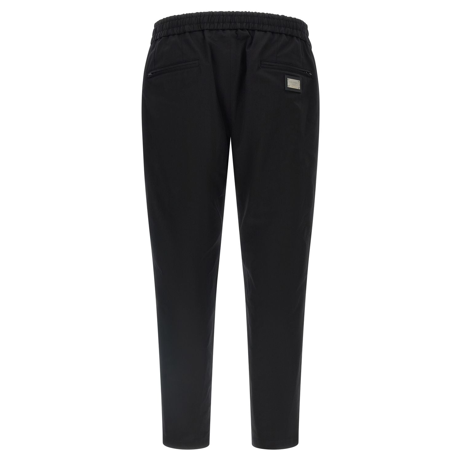 Dolce & Gabbana Black Cotton Casual Pants
