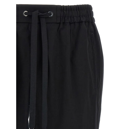 Dolce & Gabbana Black Cotton Casual Pants