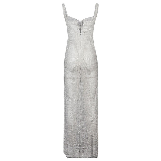 SANTA BRAND Dresses Silver MAXISUNDRESSSILVERWHITESTONE