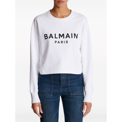 Balmain Logo-print cotton sweatshirt