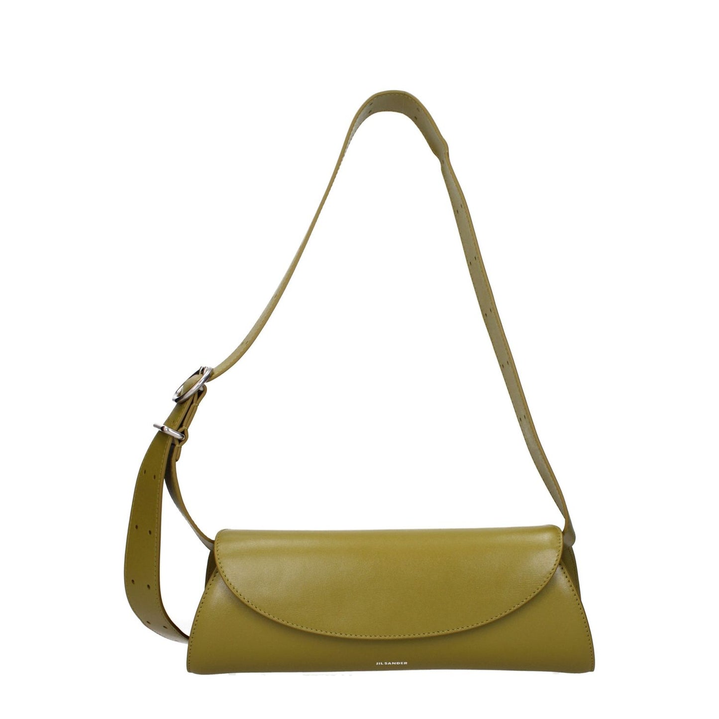 Jil Sander Green Leather Crossbody Bag