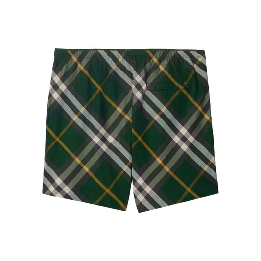 Burberry checkered twill swim shorts