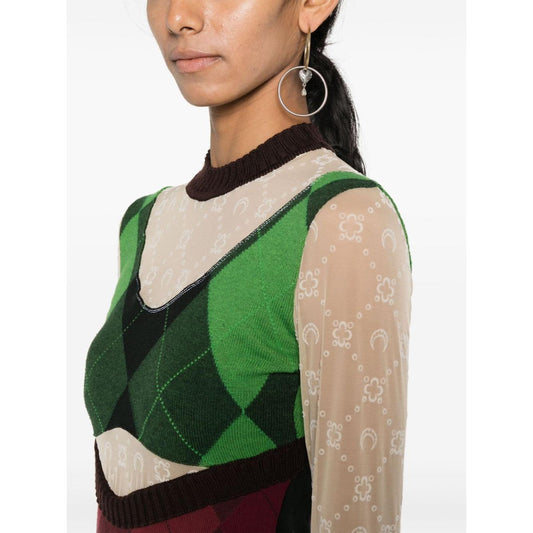 MARINE SERRE Dresses Green WDR034UKNI0001GN45