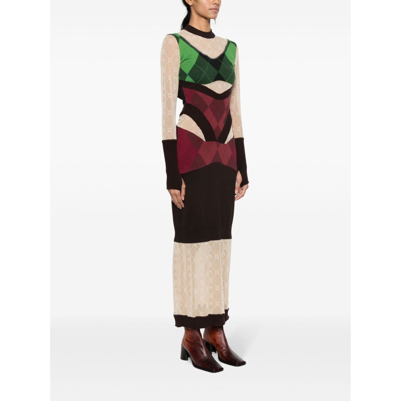MARINE SERRE Dresses Green WDR034UKNI0001GN45