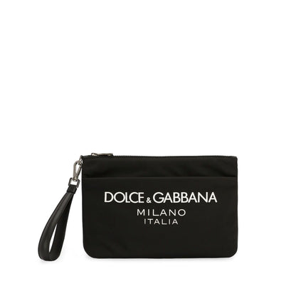 Dolce & Gabbana Nylon pouch with rubberized logo