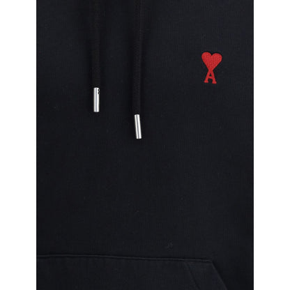 Ami Paris Black Cotton Sweatshirt