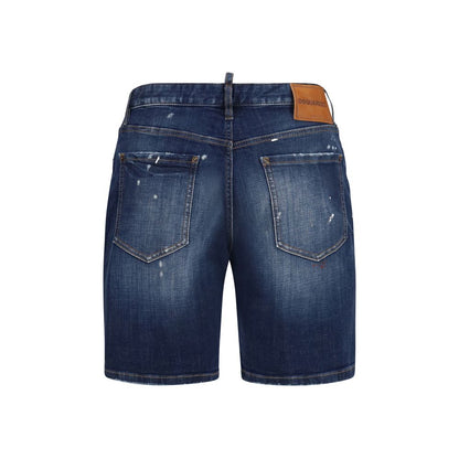 Dsquared² Blue Cotton Bermuda Shorts