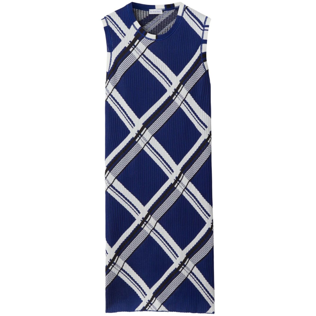 Burberry check-print silk dress Dresses