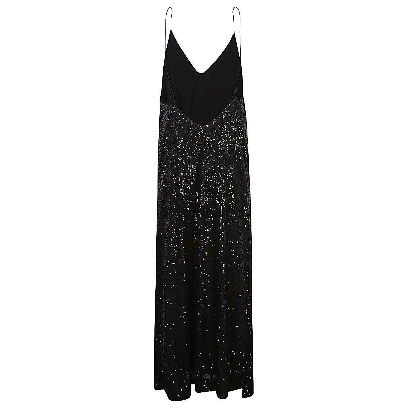 THE NINA STUDIO Dresses Black APHRODITESEQUINSSILKBLACK