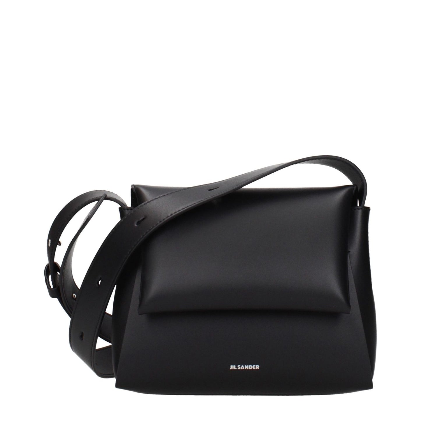 Jil Sander Black Leather Crossbody Bag