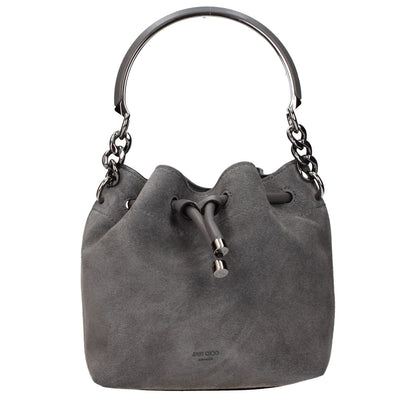 Jimmy Choo Gray Leather Handbag