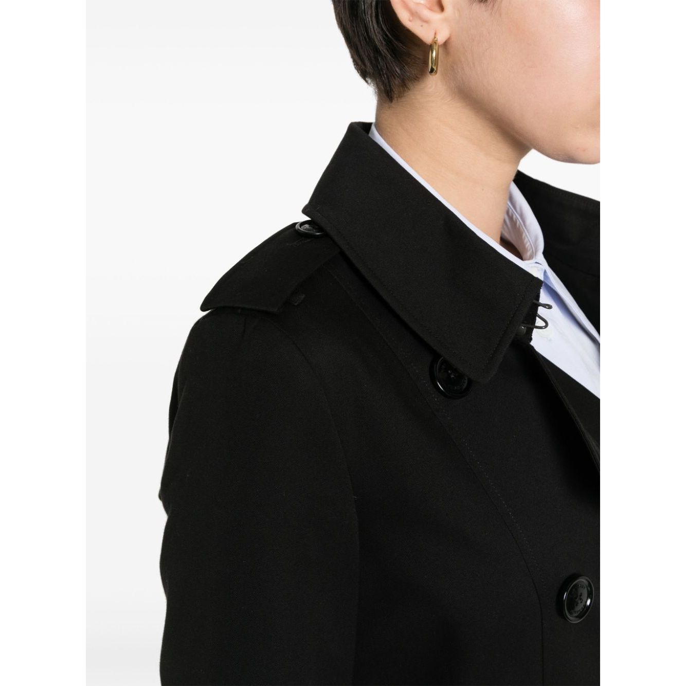 Burberry gabardine-weave trench coat