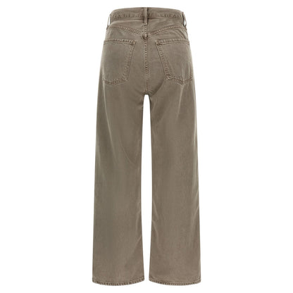 Agolde Brown Lyocell Relaxed Fit Jeans