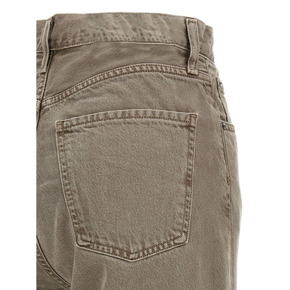 Agolde Brown Lyocell Relaxed Fit Jeans