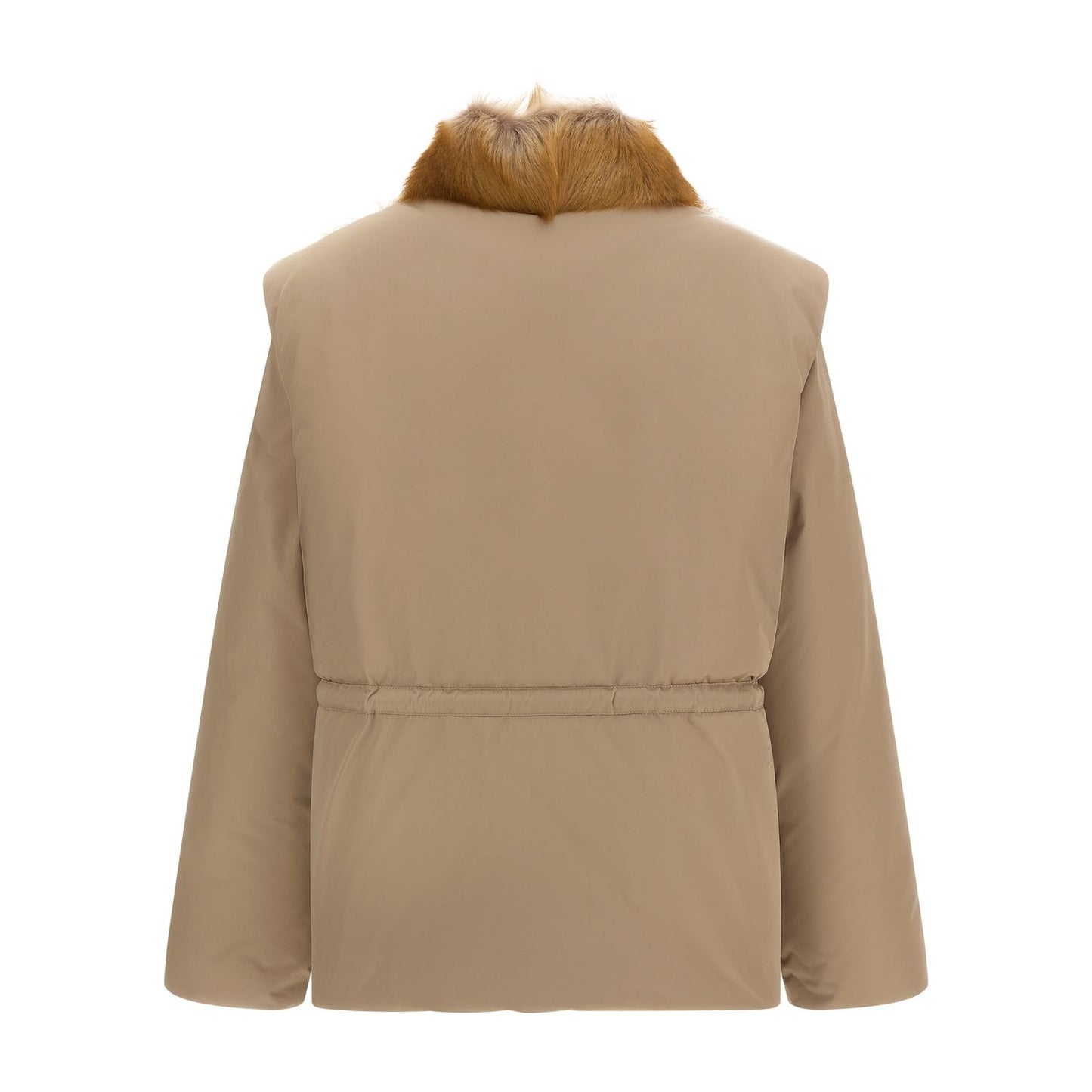 Moncler Beige Polyester Sleeveless Jacket
