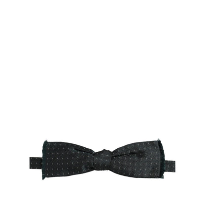 Dolce & Gabbana Men Green Patterned Adjustable Neck Papillon Bow Tie