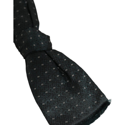 Dolce & Gabbana Men Green Patterned Adjustable Neck Papillon Bow Tie
