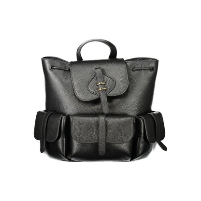 Coccinelle Nero Leather Women's Backpack