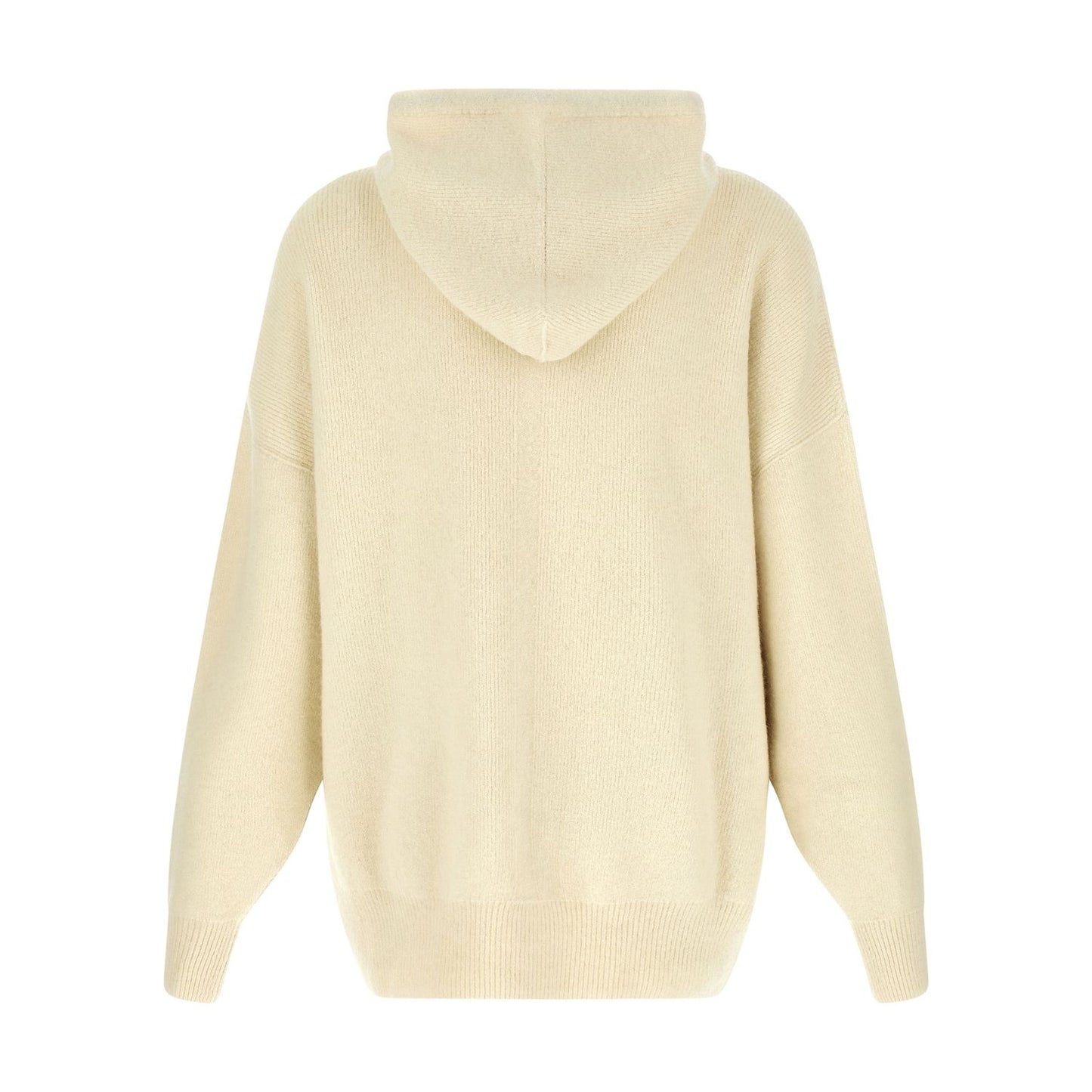 Rick Owens White Marabou Sweatshirt