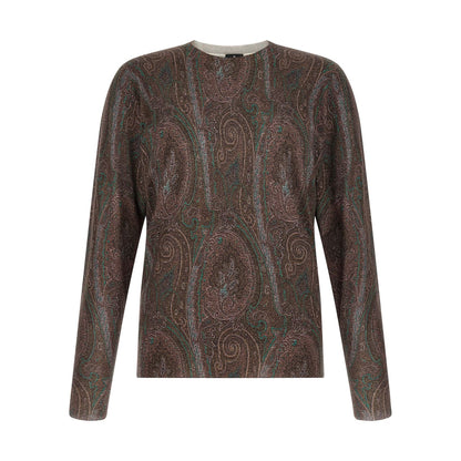 Etro Bordeaux Silk Cardigan