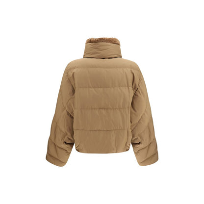 Brunello Cucinelli Beige Cotton Full-Length Jacket