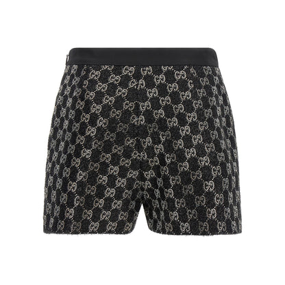 Gucci Black Viscose Short And Mini Shorts