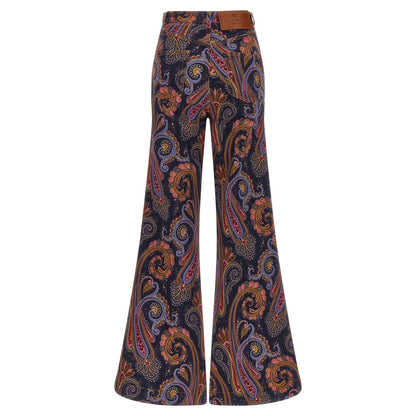 Etro Multicolor Cotton Flared Jeans