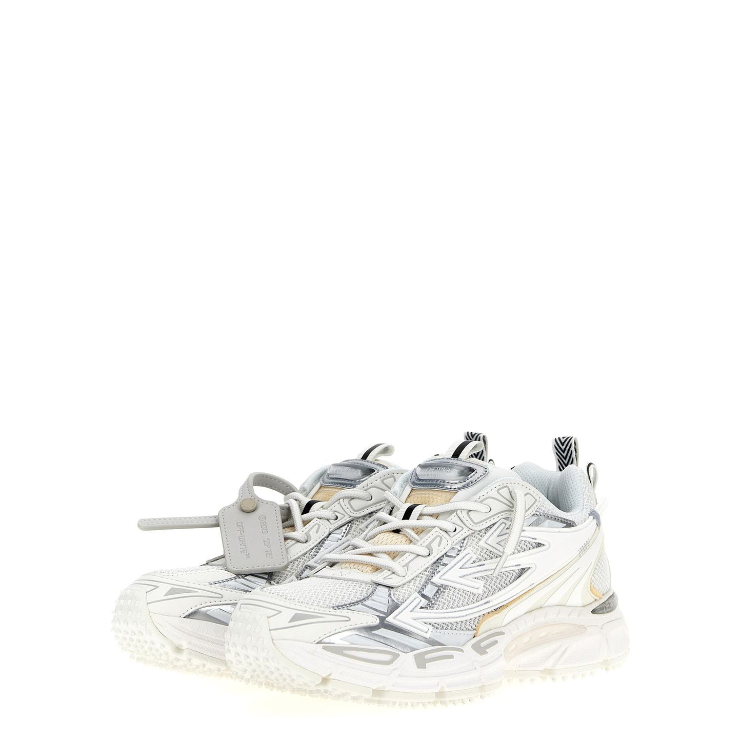 Off-White White Polyethylene Athletic Sneakers