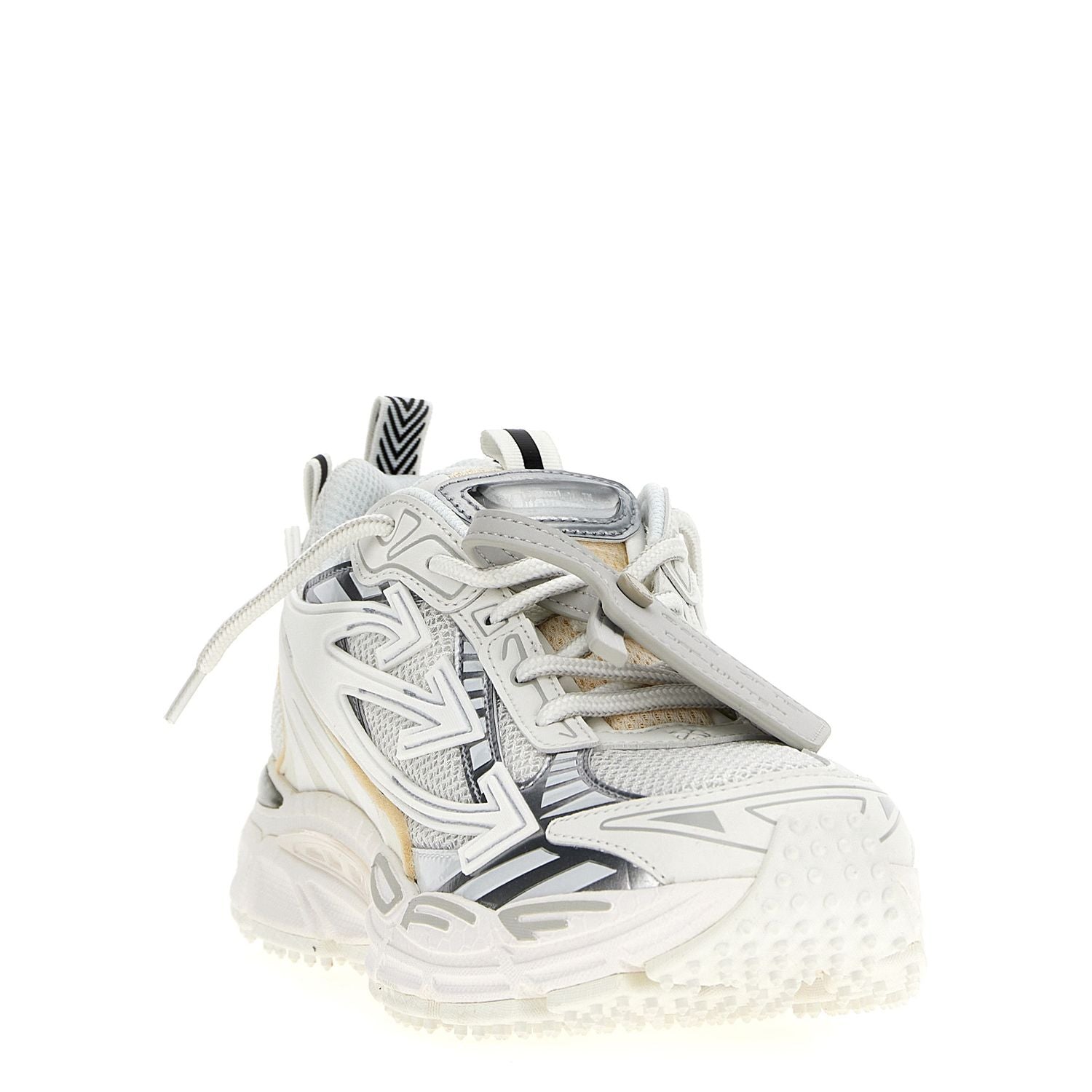 Off-White White Polyethylene Athletic Sneakers