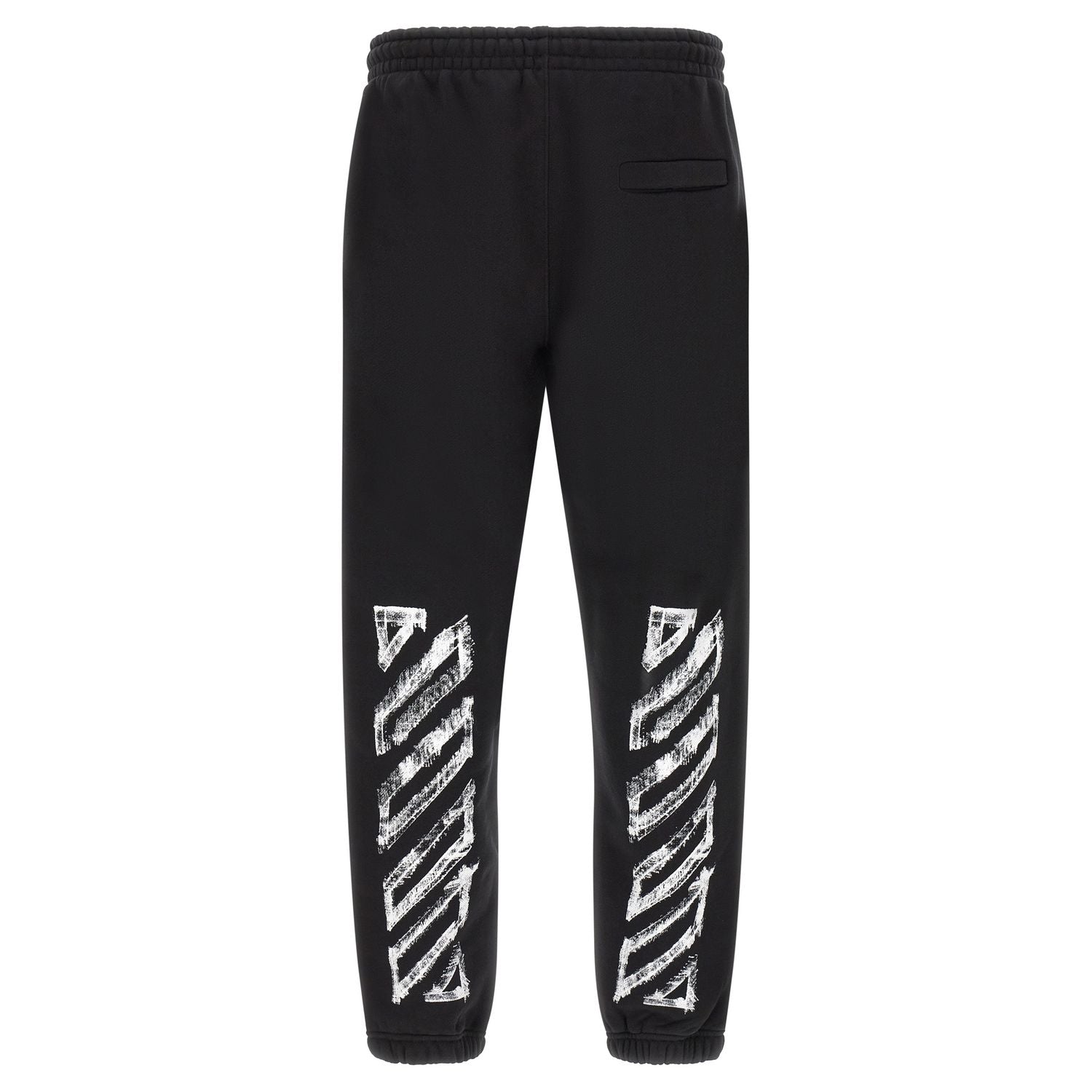 Off-White Black Cotton Joggers (Workout Pants)