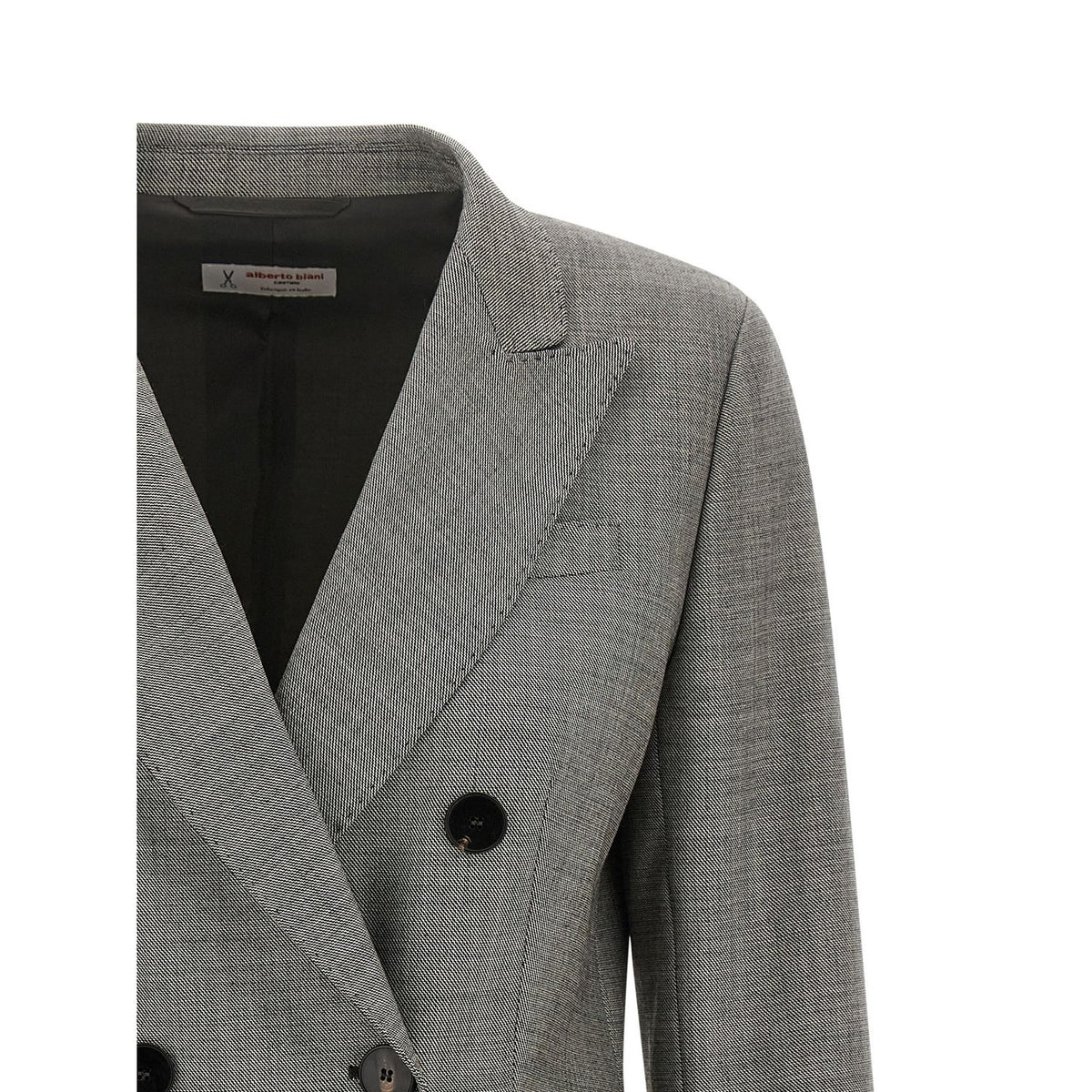 Alberto Biani Gray Wool Blazer