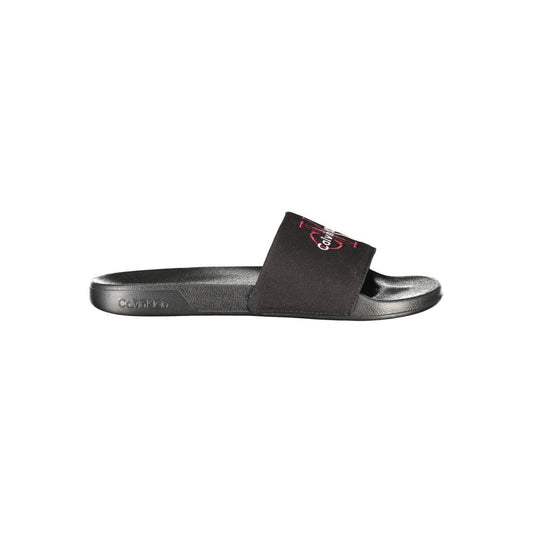Calvin Klein Black Polyester Men's Slipper